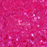 Bright Fuchsia Iridescent Chunky Glitter - Pink Glitter
